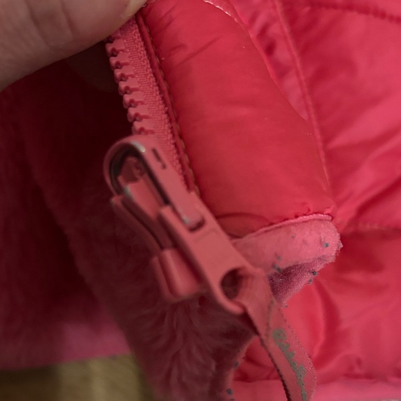 Kids Pink Gradient Hooded Jacket - reversible- size large - Picture 5 of 8